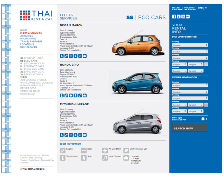 Website Thai Rent A Car